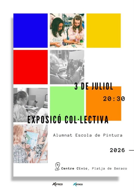 Xeraco celebra el talento artístico local con la Exposición Colectiva de la Escuela de Pintura