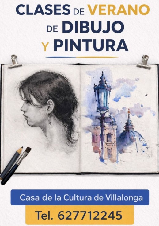 Vilallonga impulsa la creatividad este verano con clases de dibujo y pintura en la Casa de Cultura