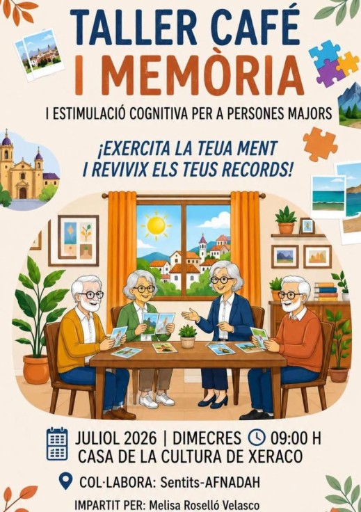 Xeraco pone en marcha el Taller Café y Memoria para personas mayores