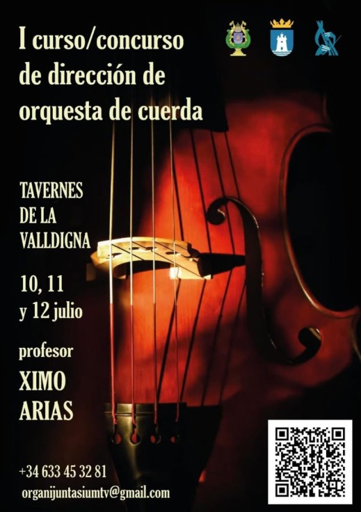 Tavernes de la Valldigna impulsa el I Curso-Concurso de Dirección de Orquesta de Cuerda