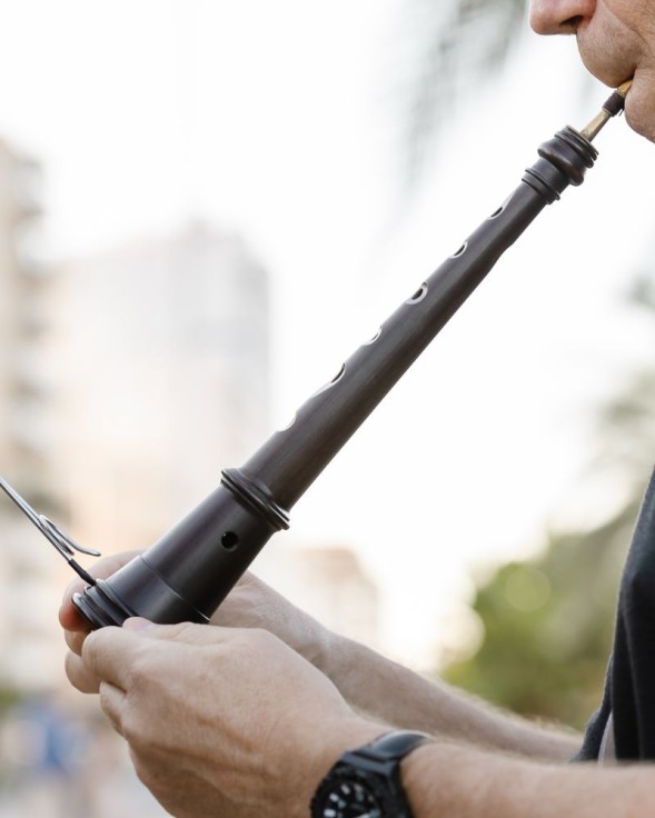 Gandia pone en valor la música tradicional valenciana con un pasacalle junto al mar