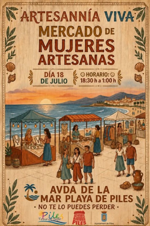 Piles celebra el primer Mercado de Mujeres Artesanas de la Comunidad Valenciana