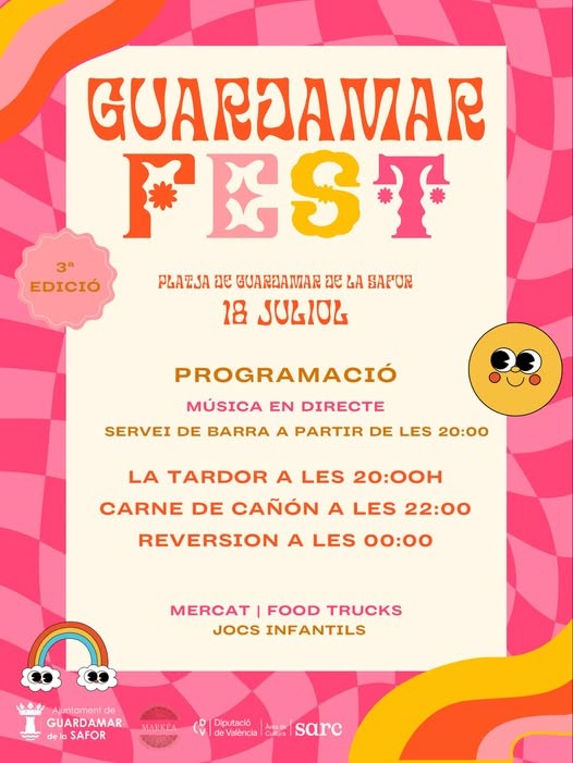 Guardamar de la Safor celebra una nueva edición del Guardamar Fest el próximo 18 de julio