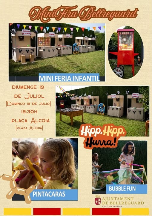 Bellreguard dedica una tarde de ocio familiar con una mini feria infantil y actividades para todas las edades