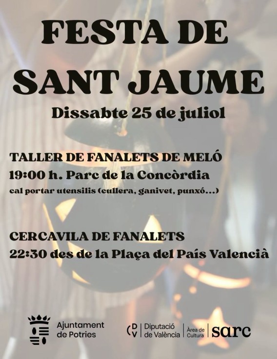 Potries celebrará la Festa de Sant Jaume con el tradicional desfile de farolillos de melón