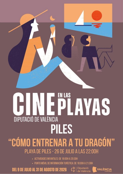 Piles recupera el cine de verano en la playa con una proyección gratuita para toda la familia