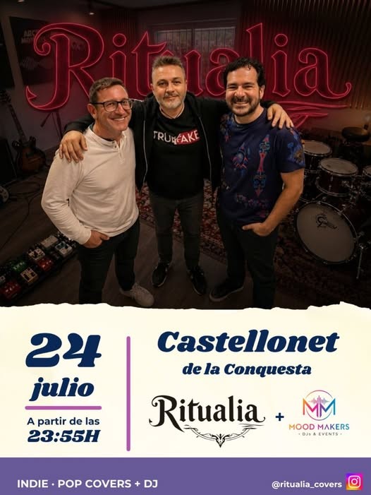 Castellonet de la Conquesta vive una gran noche de música en directo y fiesta con Ritualia y Mood Makers