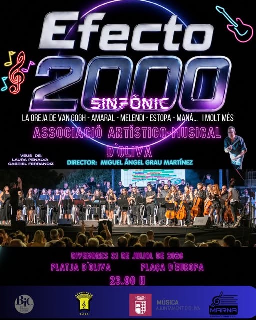 Oliva inaugura el X Ciclo de Música a la Mar con el espectáculo sinfónico Efecto 2000