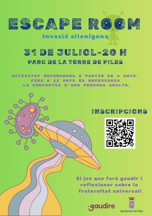 Piles prepara una aventura de escape room con una misión contra una amenaza alienígena