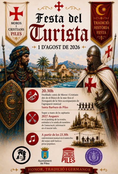 Piles celebrará la Fiesta del Turista 2026 con la tradicional desfilada de Moros y Cristianos