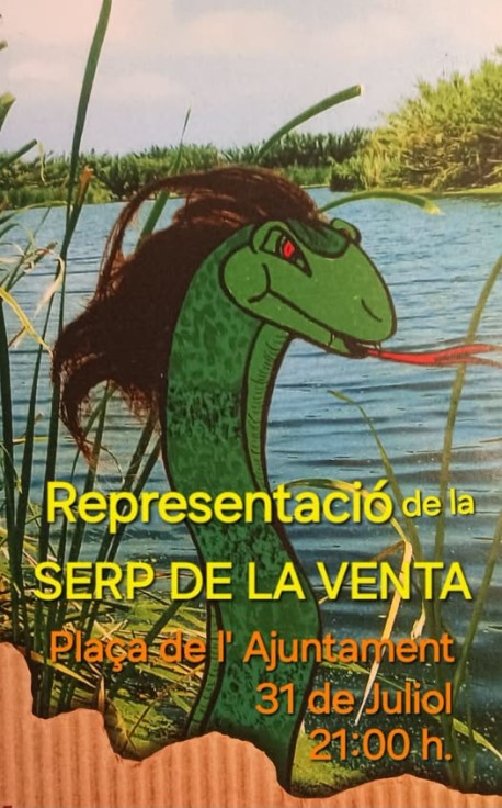 Xeraco revive la leyenda de La serp de la Venta con una representación al aire libre