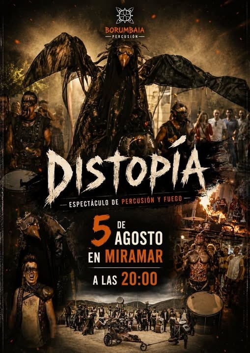 Miramar vivirá una noche de fuego, música y espectáculo con Distopía en sus Fiestas Patronales
