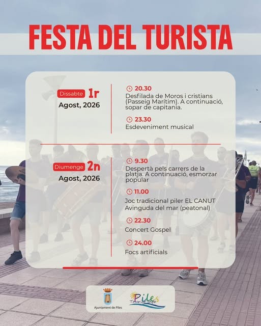 Piles celebra este fin de semana la tradicional Fiesta del Turista con música, cultura y fuegos artificiales