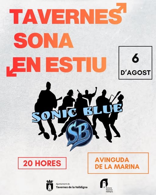 Tavernes de la Valldigna disfruta de la música en directo con el concierto de Sonic Blue