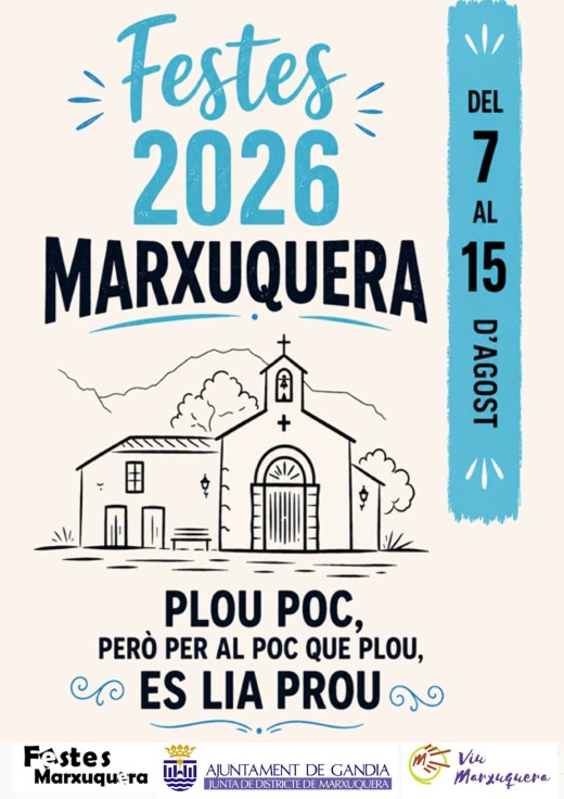 Marxuquera celebra sus fiestas del 7 al 15 de agosto con una programación para todos los públicos