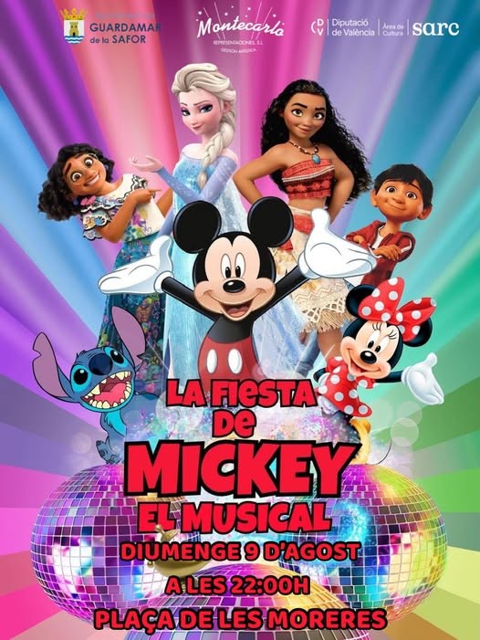 Guardamar de la Safor celebra una noche mágica con La Fiesta de Mickey: El Musical