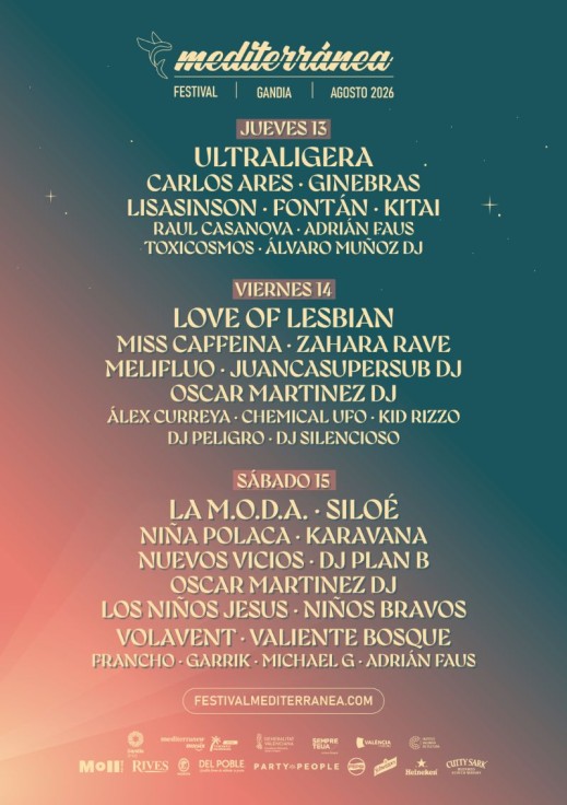 Gandia se prepara para vivir una nueva edición del Festival Mediterránea