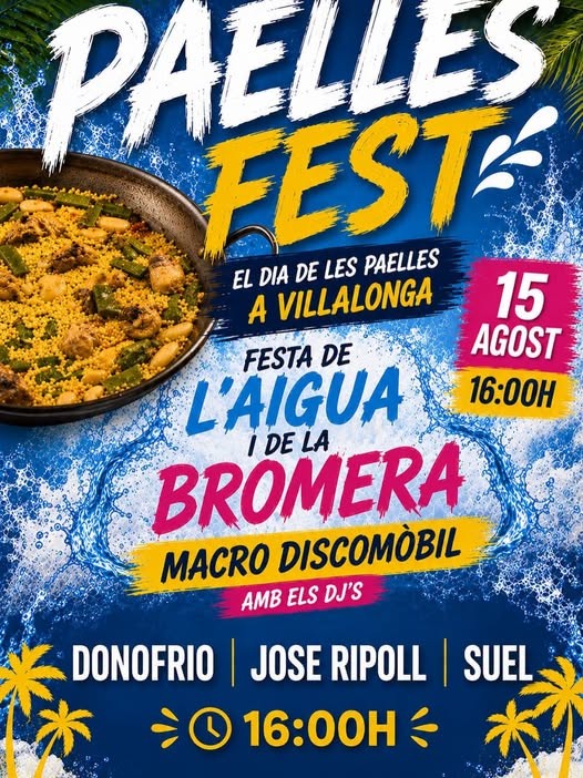 Vilallonga celebra el 15 de agosto con su tradicional Día de Paellas
