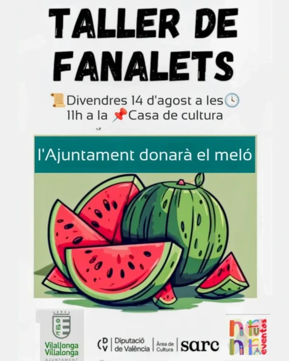 Vilallonga prepara su tradicional Taller de Farolillos de melón