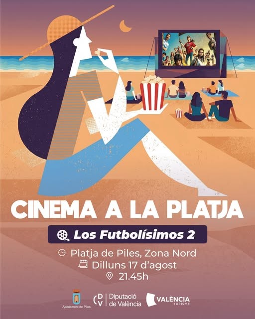Piles disfruta del cine de verano junto al mar con Los Futbolísimos 2