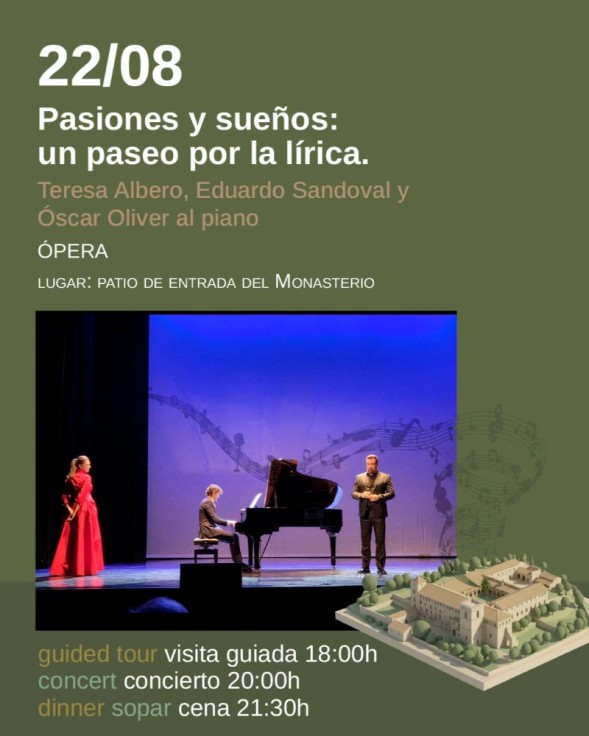 Alfauir  se adentra en el mundo de la lírica con Pasiones y sueños en el Monasterio de Sant Jeroni de Cotalba