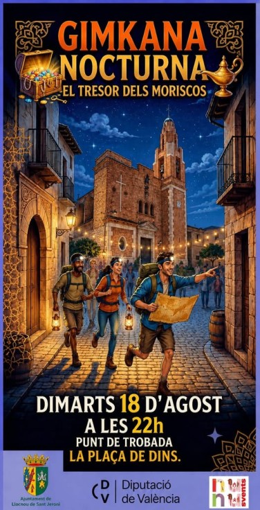 Llocnou de Sant Jeroni revive su pasado morisco con una gimkana nocturna