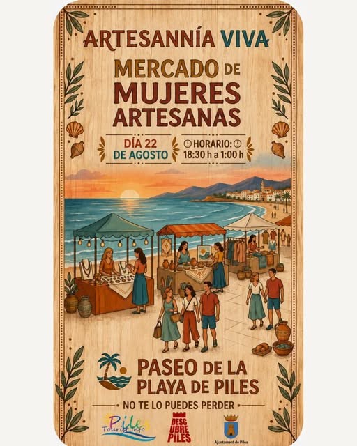 Piles celebra el primer mercado de mujeres artesanas dela Comunidad Valenciana
