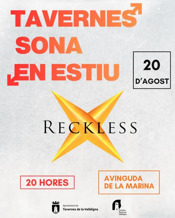 Tavernes de la Valldigna disfruta de la música en directo de Reckless en la playa
