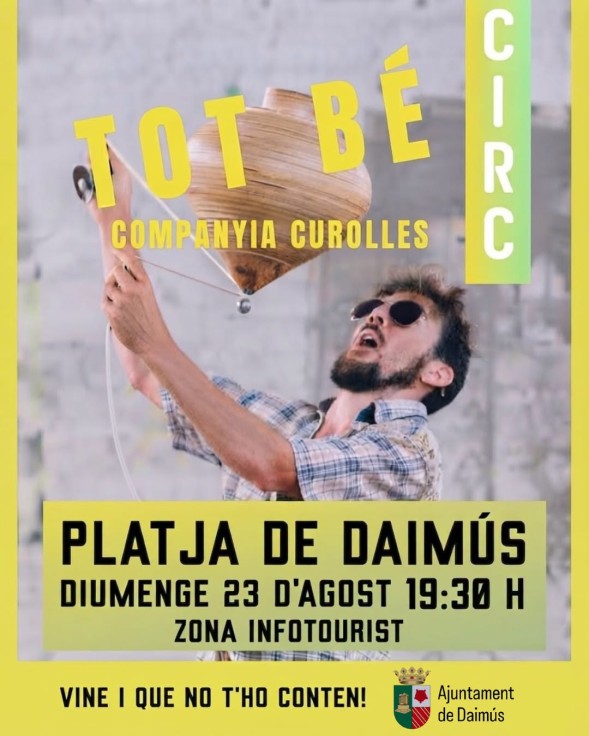 Daimús lleva humor, circo e imaginación a la Playa con Tot bé