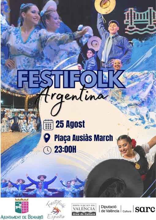 Beniarjó se llena de folclore argentino con el Festifolk