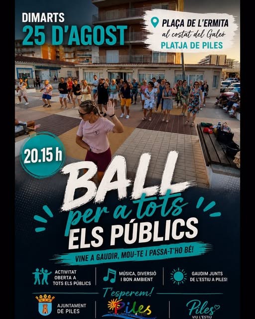 Piles celebra una tarde de baile para todas las personas en la playa