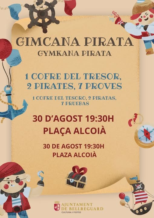 Bellreguard prepara una gincana pirata para encontrar el tesoro