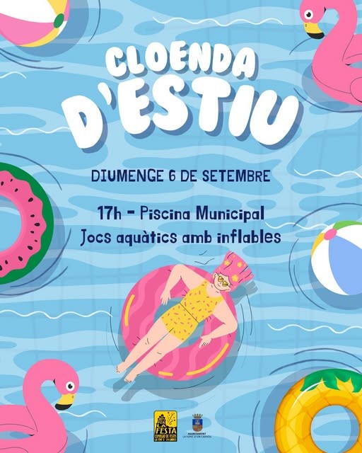 Font d’en Carròs pone el broche final al verano con una tarde de juegos en la Piscina Municipal
