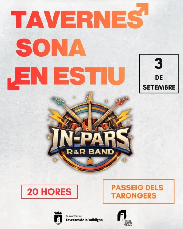 Tavernes de la Valldigna celebra una noche de rock and roll con In-Pars R&R Band