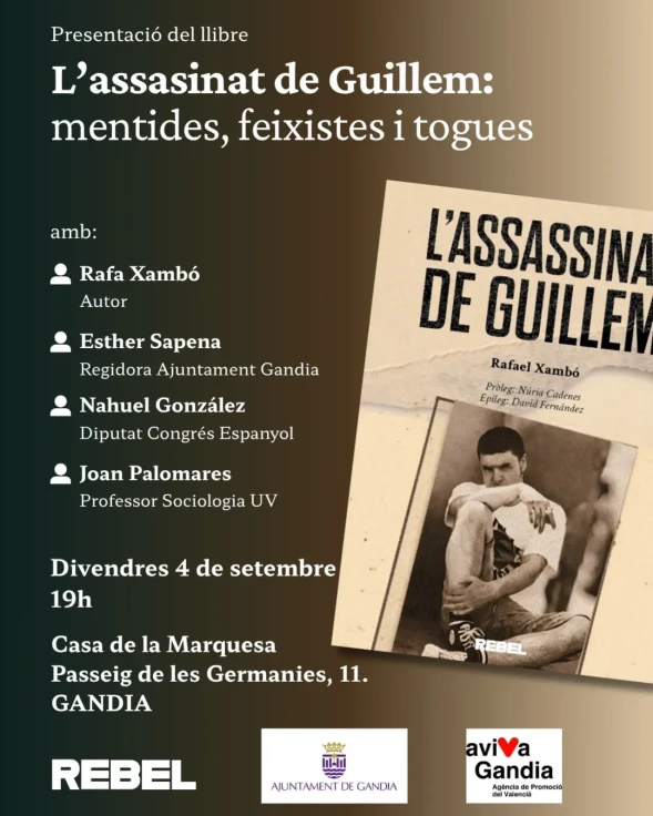 Gandia aborda el caso de Guillen Angulló en un encuentro sobre política, justicia y miedos