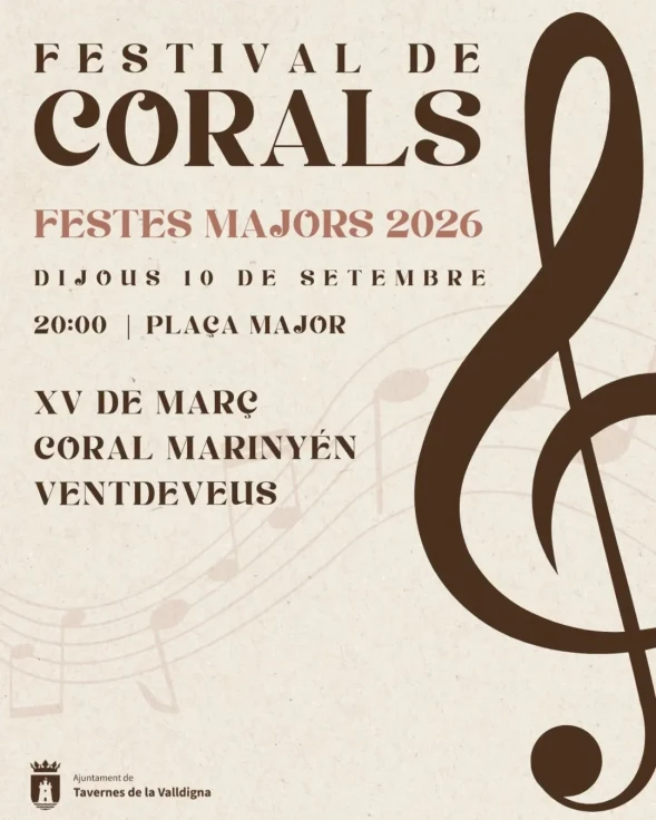 Tavernes celebra una gran velada de música coral con tres agrupaciones