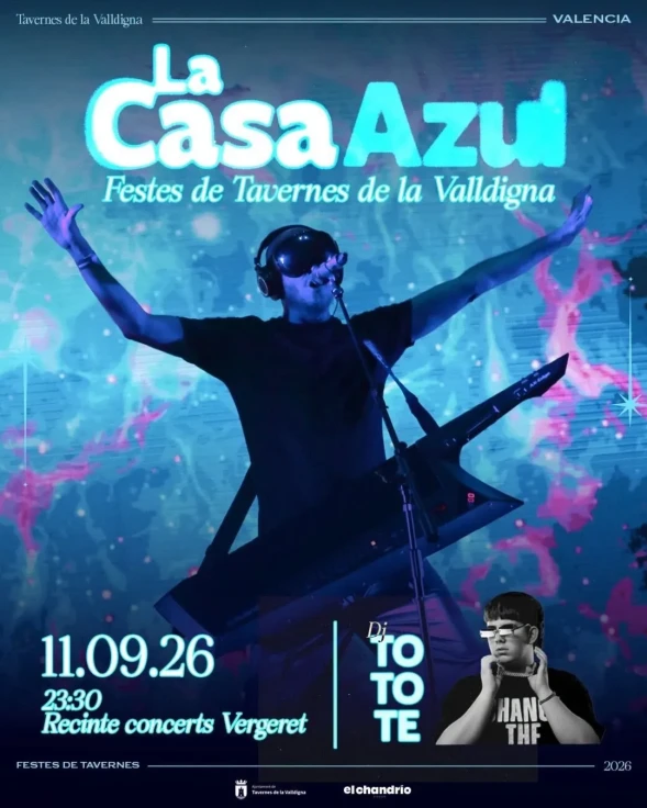 Tavernes de la Valldigna prepara una noche de pop electrónico con la Casa Azul