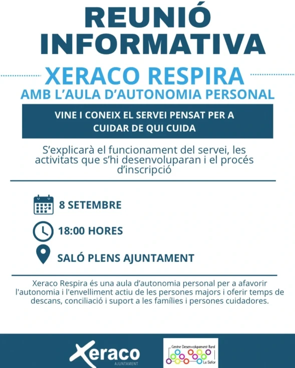 Xeraco presenta su nuevo programa de apoyo y autonomía para personas mayores