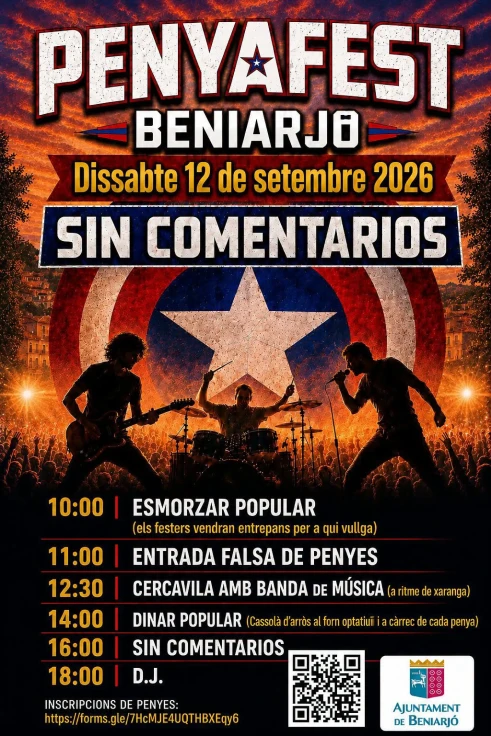 Beniarjó celebra el PenyaFest con gastronomía, música y actividades para las peñas