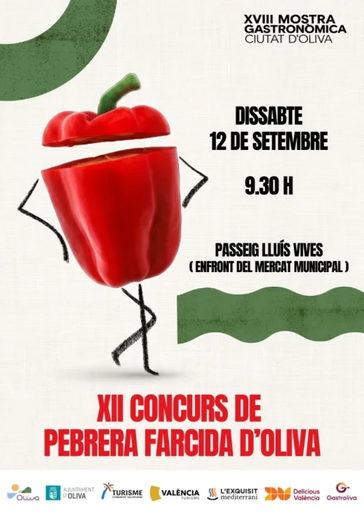 Oliva celebra el XII Concurso de Pebrera Farcida con 900 pimientos rellenos
