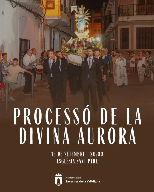 Tavernes de la Valldigna celebra la Procesión de la Divina Aurora