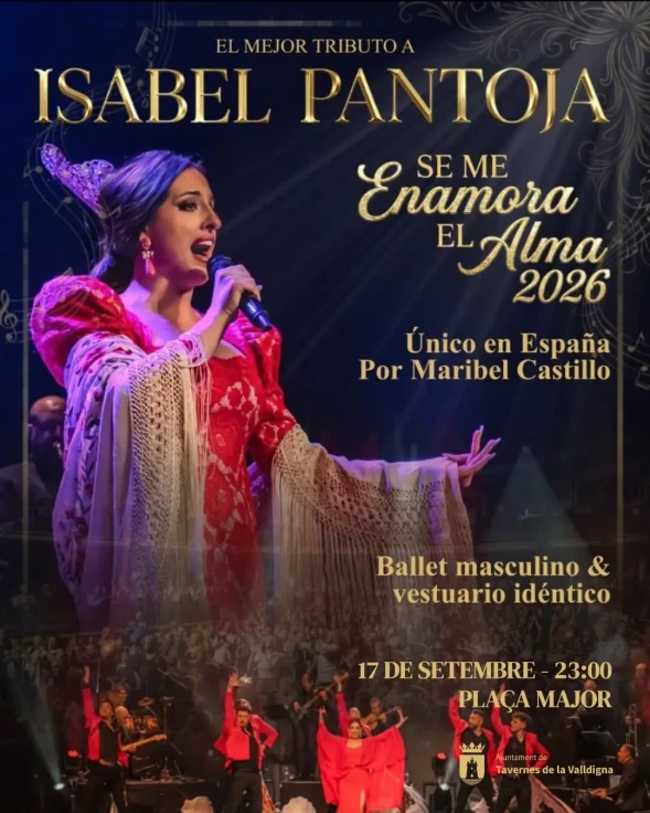 Tavernes de la Valldigna revive los grandes éxitos de Isabel Pantoja con un espectáculo tributo