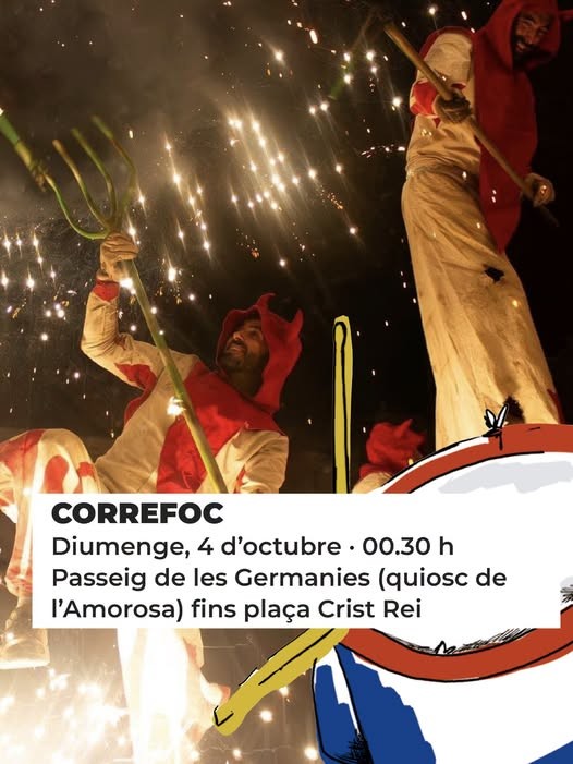Gandia celebra uno de los correfocs con más tradición de la Comunidad Valenciana
