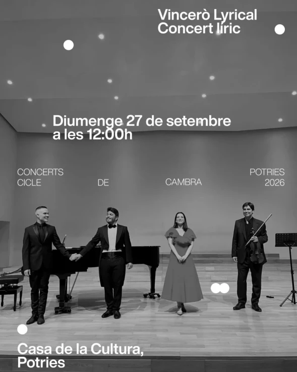Potries celebra un concierto lírico con grandes páginas de la ópera, la zarzuela y la canción