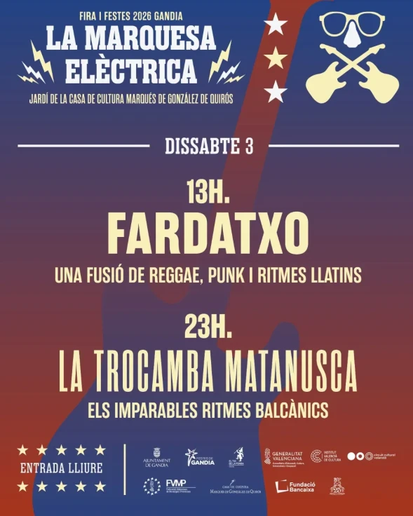 Gandia disfruta del directo de Fardatxo con una potente mezcla de reggae, punk y ritmos latinos
