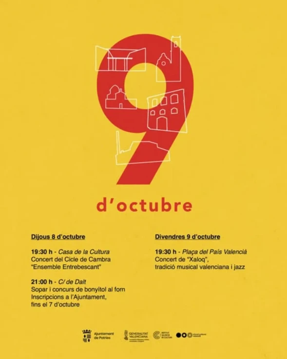 Potries celebra el 9 d’Octubre con música, tradición y gastronomía