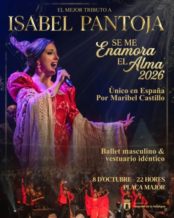 Tavernes de la Valldigna rinde homenaje a Isabel Pantoja con un gran tributo musical