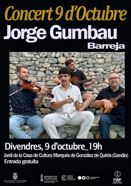 Gandia recupera el folklore valenciano con el espectáculo musical de Jorge Gumbau