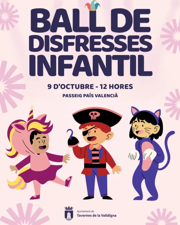 Tavernes de la Valldigna celebra su tradicional Baile de Disfraces Infantil