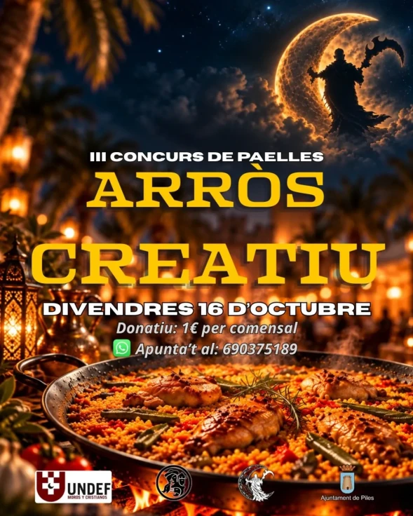 Piles celebra el III Concurso de Paellas Arroz Creativo con una noche de gastronomía y música
